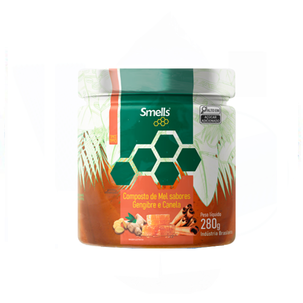 SMELLS MEL GENGIBRE E CANELA 280g