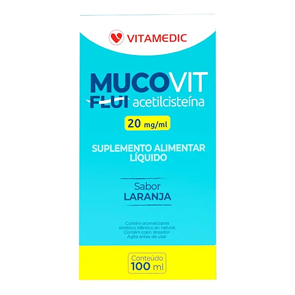 Mucovit Xarope Expectorante Flui Laranja Vitamedic 100ml