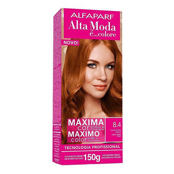 TINTURA ALTA MODA 8.4 LOURO CLARO COBRE