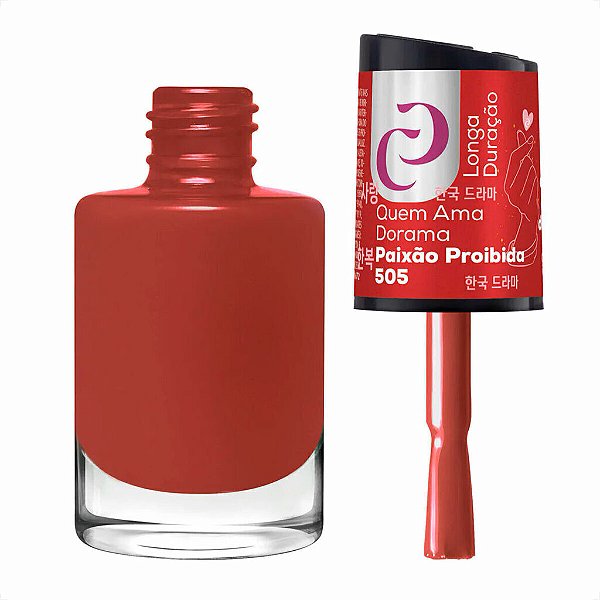 ESMALTE CORA QUEM AMA DORAMA PAIXÃO PROIBIDA 9ML