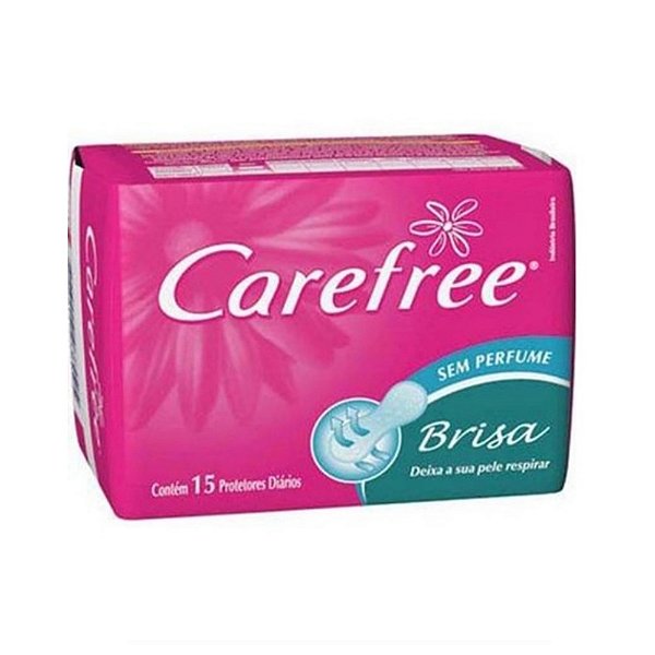 ABS PROTETOR DIARIO CAREFREE BRISA S/ PERFUME C/ 15