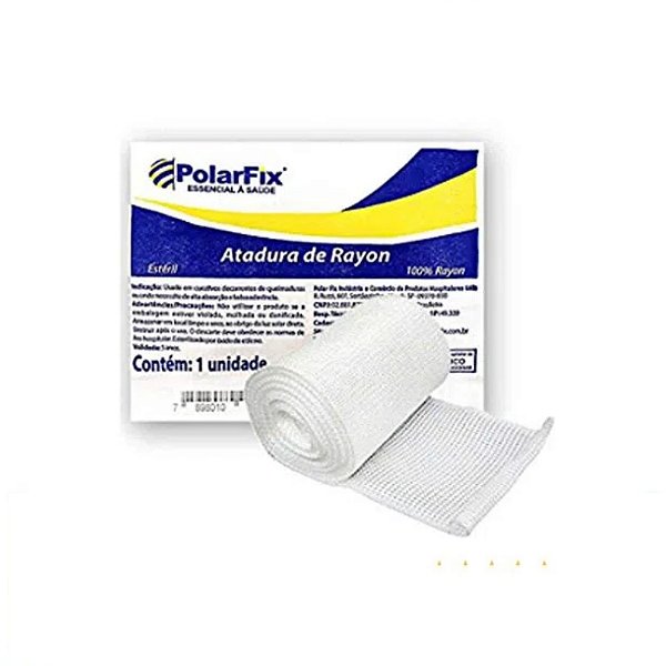 ATADURA RAYON ESTERIL 7,5CMX5M POLARFIX