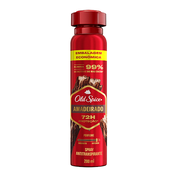 DESODORANTE OLD SPICE AEROSOL LENHA AMADEIRADO 72HS 200ML