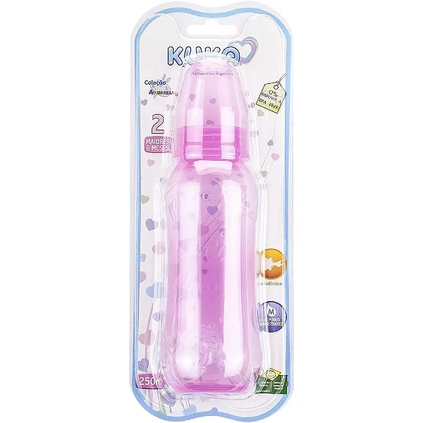 MAMADEIRA KUKA  AQUARELA ORTODONTICA ROSA 250ML N.2 REF: 465
