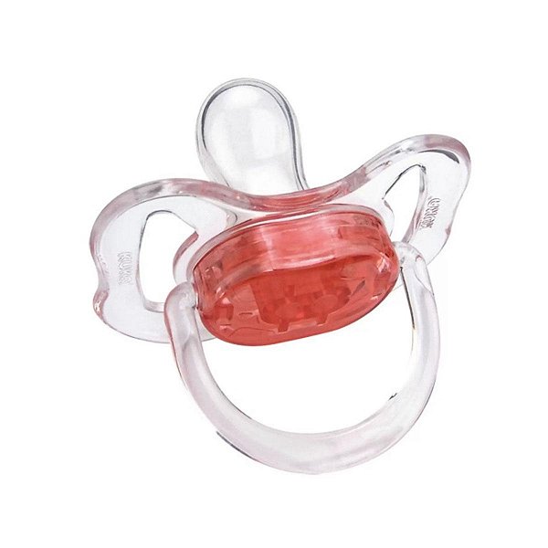 CHUPETA KUKA CRISTAL COLOR  ORTODONTICA N2 VERMELHA