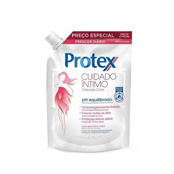 SABONETE INTIMO PROTEX DELICATE CARE REFIL 140ML