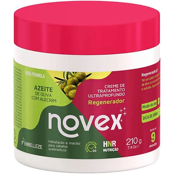 CREME HIDRATANTE NOVEX AZEITE DE OLIVA ALECRIM 210GR