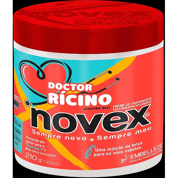CREME HIDRATANTE NOVEX DOCTOR RICINO 210GR
