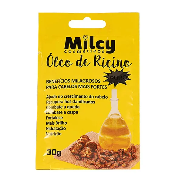 TRATAMENTO CAPILAR MILCY SACHE OLEO DE RICINO 30G