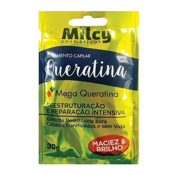 TRATAMENTO CAPILAR MILCY SACHE QUERATINA 30G