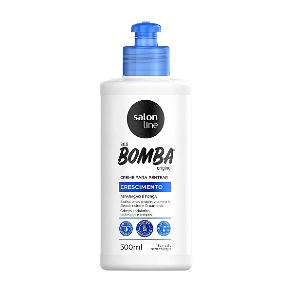 CREME PARA PENTEAR SALON LINE BOMBA ORIGINAL 300ML
