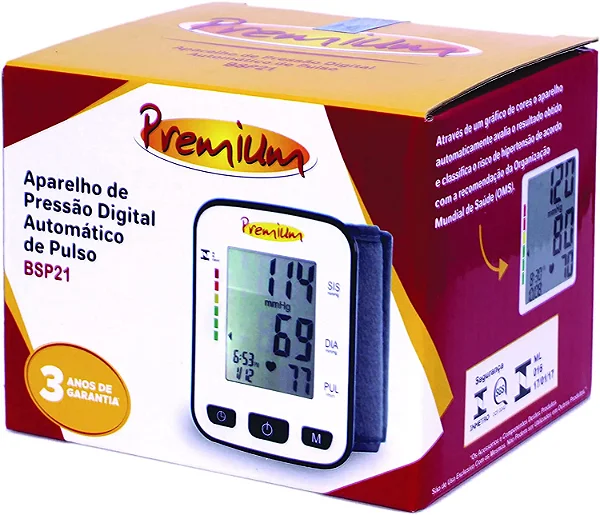 APARELHO PRESSAO DIGITAL DE PULSO PREMIUM BSP21