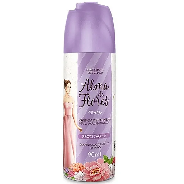 DESODORANTE  ALMA DE FLORES ESSENCIA DE BAUNILHA SPRAY 90ML