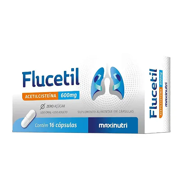 FLUCETIL 600MG ZERO ACUCAR 16CAPS
