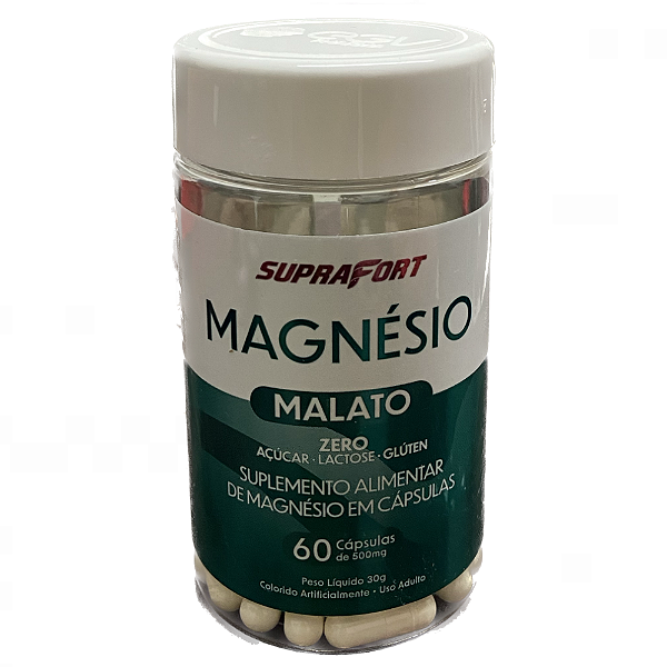 MAGNESIO MALATO 500MG SUPRAFORT 60 CAPSULAS