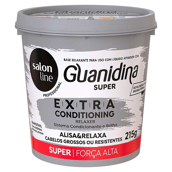 ALISANTE S LINE GUANIDINA SUPER EXTRA CABELOS GROSSOS OU RESSISTENTES 215G
