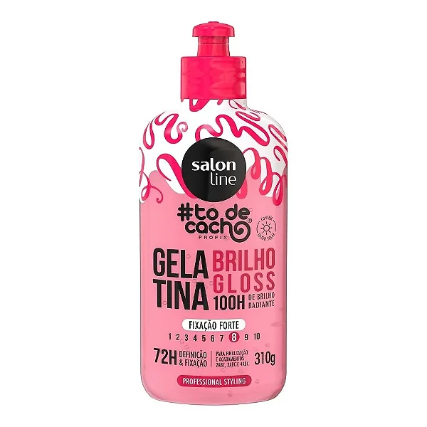 GELATINA SALON LINE TODE CACHO BRILHO GLOSS 100H 310G