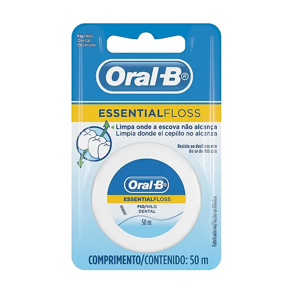 FIO DENTAL ORAL B  ESSENTIAL FLOSS 50 METROS