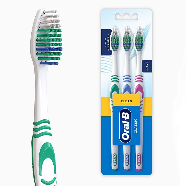 ESCOVA DENTAL ORAL B CLEAN CLASSIC MACIA SUAVE