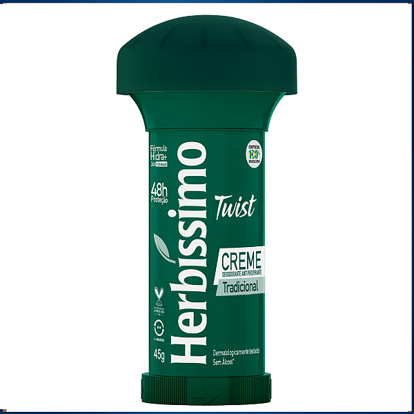DESODORANTE HERBISSIMO CREME TW IST 45G TRADICIONAL