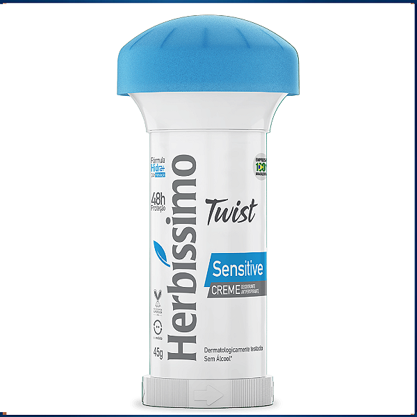 DESODORANTE HERBISSIMO CREME TW IST 45G SENSITIVE