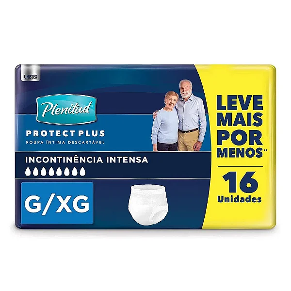 FRALDA GERIATRICA PLENITUD PROTECT PLUS G/XG COM 16