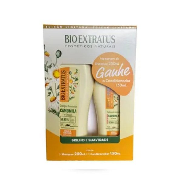 KIT  BIO EXTRATUS CAMOMILA  SHAMPOO 250ML GRATIS CONDICIONADOR 150ML