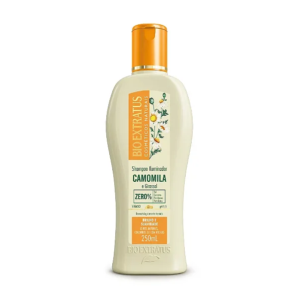 SHAMPOO BIO EXTRATUS ILUMINADOR CAMOMILA E GIRASSOL 250ML