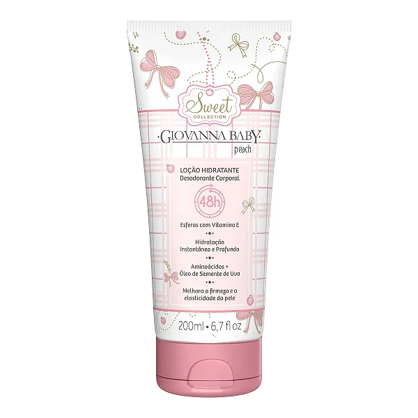 LOCAO HIDRATANTE GIOVANNA BABY PEACH 200ML