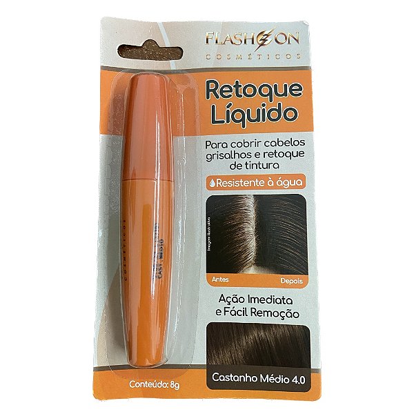 RETOQUE LIQUIDO FLASH ON 4.0 CASTANHO MEDIO  8G