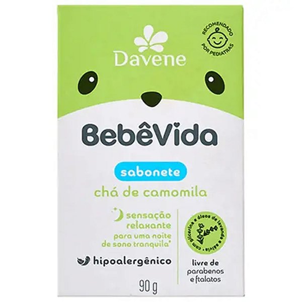 SABONETE BEBE VIDA VEGETAL  CHA DE CAMOMILA 90G
