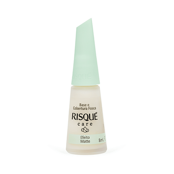 ESMALTE RISQUE TRATAMENTO BASE COBERTURA FOSCA   EFEITO MATTE 8ML