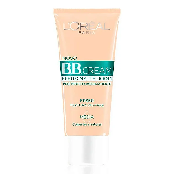 BB CREAM LOREAL EFEITO MATTE 5 EM 1  MEDIA FPS 50  30ML