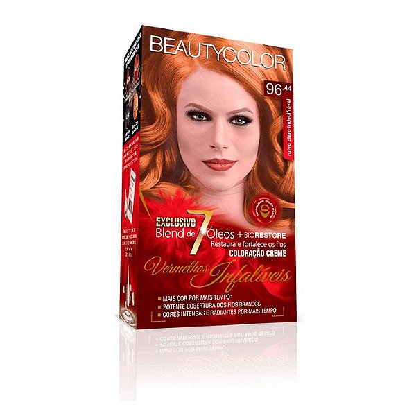 TINTURA BEAUTY COLOR 96.44 RUIVO CLARO INDECIFRAVE (ESPE)