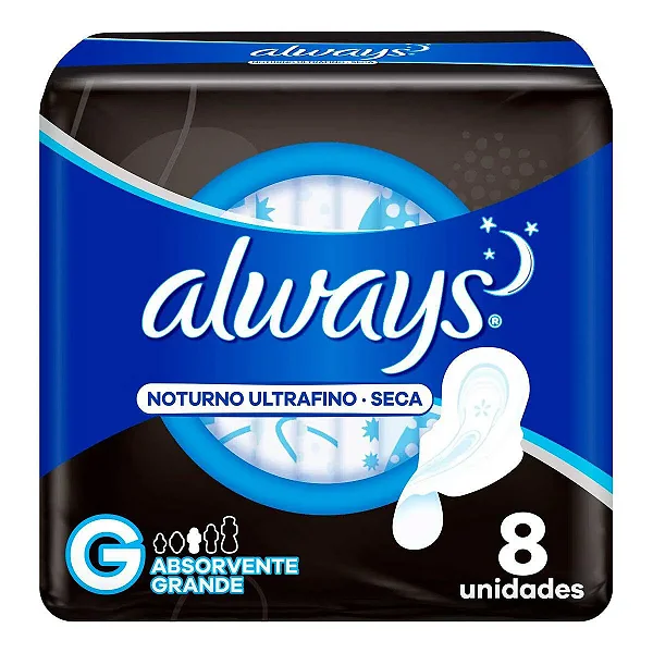 ABS ALWAYS NOTURNO ULTRAFINO SECA G C/ABAS C/8UN