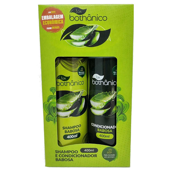 KIT TOK BOTHANICO BABOSA SHAMPOO 400ML +CONDIOCIONADOR 400ML