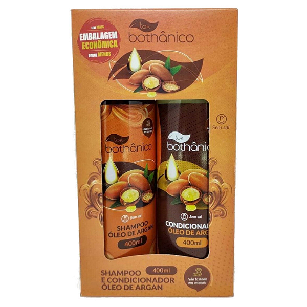 KIT TOK BOTHANICO OLEO DE ARGAN SH 400ML +COND 400ML