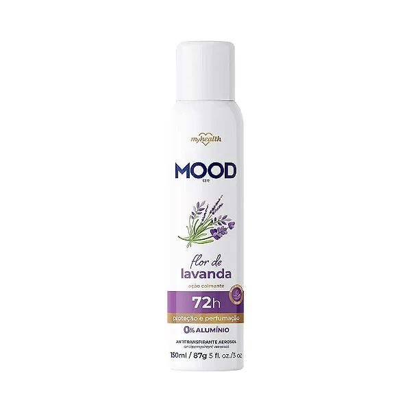 DESODORANTE MOOD AEROSOL 0% ALUMINIO FLOR LAVANDA 150ML
