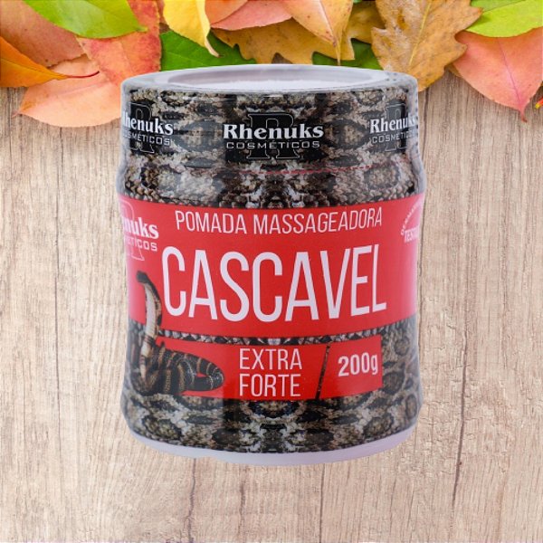 POMADA MASSAGEADORA CASCAVEL 200g Rhenuks