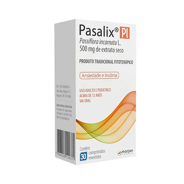 PASALIX PI 500MG CX 30 COMP