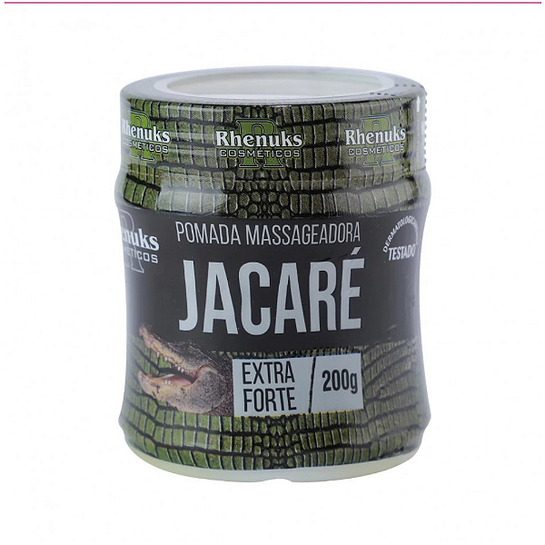 Pomada Massageadora Jacaré Extra Forte 200g Rhenuks