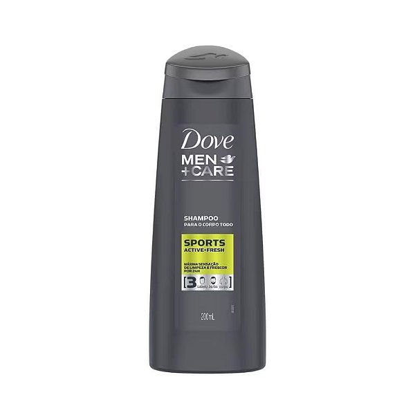 SHAMPOO DOVE MEN CARE  TODO O CORPO 200ML SPORT ACTIVE
