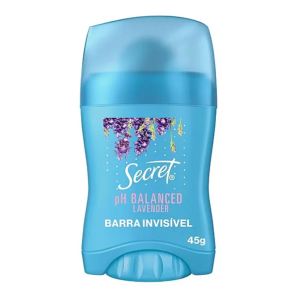 DESODORANTE EM BARRA SECRET PH BALANCED LAVENDER 45G