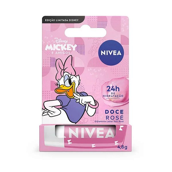 PROTETOR LABIAL NIVEA DISNEY DOCE ROSE 4,8G
