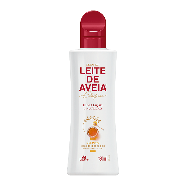 LEITE DE AVEIA DAVENE 180ML TODOS OS TIPOS DE PELE MEL PURO
