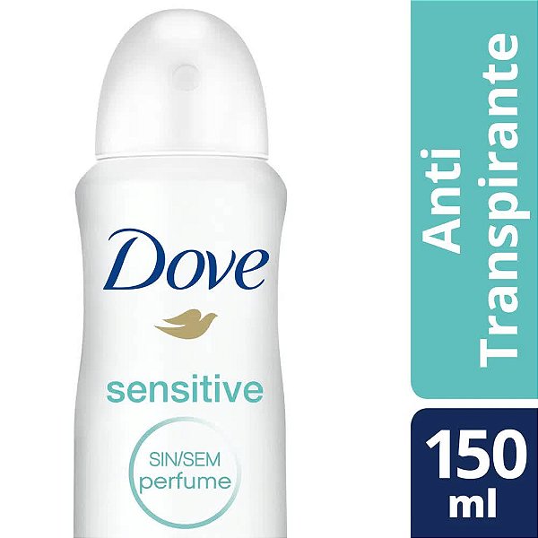 DESODORANTE DOVE AEROSOL SENSITIVE SEM PERFUME 89G/150ML