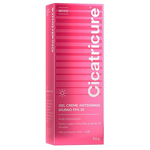 CICATRICURE GEL CREME ANTISSINAIS DIURNO FPS 30 50G