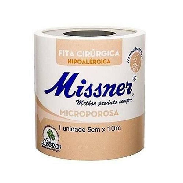 FITA MICROPOROSA MISSNER 5CM X 10M BEGE