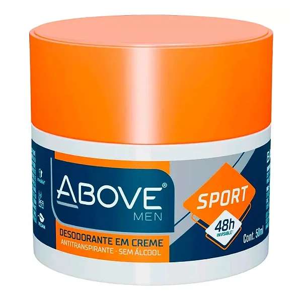 DESODORANTE ABOVE CREME MEN SPORT 50G