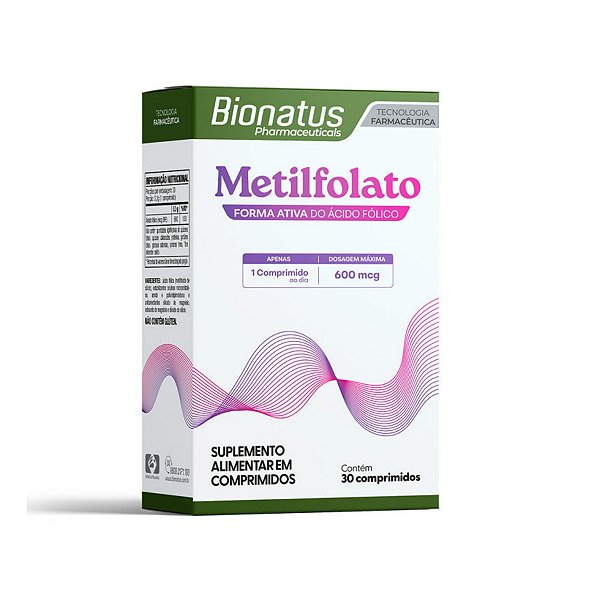 METILFOLATO 600MCG 30CPR BIOANTUS